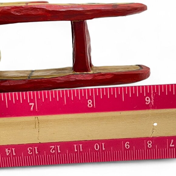 David Frykman Santa In Airplane Figurine DF1113 1997 Signed 9" x 6" x 4" Vintage - Picture 8 of 8